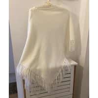 Пончо белое