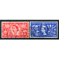 Великобритания - 1953г. - коронация королевы Елизаветы II - 2 марки - гашёные. #3-GB-89-C-1