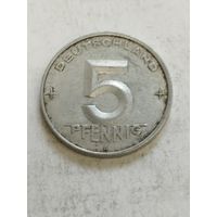 ГДР 5 пфенинг 1952
