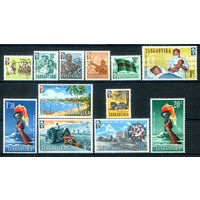 Танганьика - 1961г. - День Независимости - 12 марок - полная серия, MNH, 4 марки с незначительным дефектом клея [Mi 98-109]. #3-WB-Z-1-24