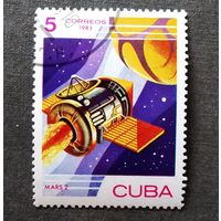Марка Куба 1983 Космос