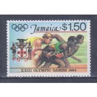 [789] Ямайка 1984. Спорт.Летние Олимпийские игры.Легкая атлетика.Бег. БЕЗ КЛЕЯ.