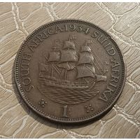 Южная Африка (ЮАР) 1 пенни 1934 год.