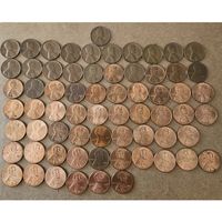 1 цент 1959-2025 Д США полный комплект мемориала и щита 66 штук