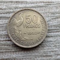Werty71 Франция 50 Франков 1952 Гальский петушок