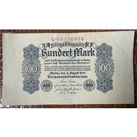 Банкнота 100 марок 1922 год. Веймарская республика.