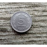 Werty71 Аргентина 5 сентаво 1957