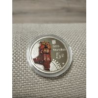 Украина 5 гривен 2025 год . Керамика