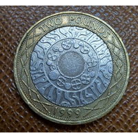 Великобритания 2 фунта 1999 г.