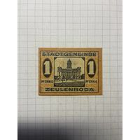 1 пфенинг (нотгельды) г. Германия.-1412