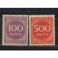 Германия Респ 1923 Инфляция Номинал #268,272**