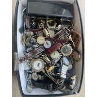 Наручные часы на запчасти/восстановление БОЛЬШОЙ ЛОТ 4кг С 1 Рубля