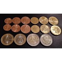 Болгария 50, 20, 10, 5, 2, 1 цент, 1 и 2 евро 2026 набор 8 монет UNC