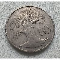 Зимбабве 10 центов, 1994.  1-7-34