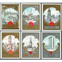 Туризм под знаком Олимпиады СССР 1980 год  из 6 марок Киев Минск Таллин **