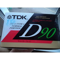 Аудиокассеты TDK D 90. ЯПОНИЯ. ЗАПЕЧАТАННЫЙ БЛОК, для рынка АВСТРАЛИИ.