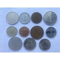 Южная Корея,Монголия,Китай,Тайланд,Тайвань ,Сингапур,Япония.(набор монет Азии  одним лотом )-2