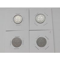 50 PENNIA 1890г.L. Русско-Финские. Три короны. 4шт.   4