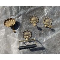 Бронзовый набор крепежей в туалет и ванную