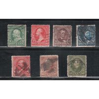 США-1898, (Скотт.279-284), гаш.   , Стандарт, Президенты, (полная серия)