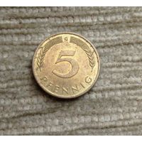 Werty71 Германия ФРГ 5 пфеннигов 1988 G