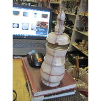 Аромолампа. Оникс, латунь, 21,5 см.