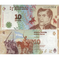 Аргентина 10 Песо 2017 UNC П1-306