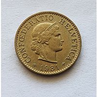 Швейцария 5 раппенов, 1981