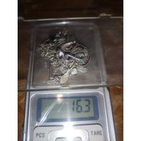 Лом серебро, 925,колечко, крестики, цепочки рваные.кулон.