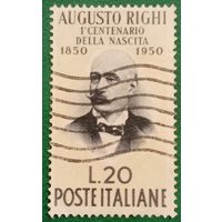 Италия 1950. Итальянский физик Аугусто Риги