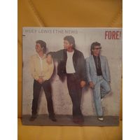 HUEY LEWIS & THE NEWS  "FORE!" 1986 LP  CANADA CHRYSALIS CHX 41534 - -  NM
