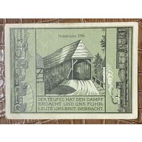 Нодгельд 50 пфеннигов 1921 год. Вюншендорф-на-Эльстере. Веймарская республика