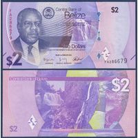 Белиз, 2 доллара 2025 г, P-W73 (FA, политик Филип Голдсон), UNC