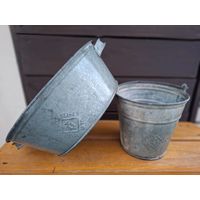 Ведро,и тазик БССР,Большое клемо ,Цена за весь лот