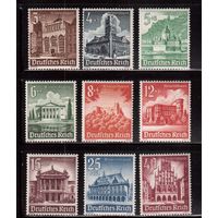Германия-1940,(Мих.751-759) **  , Зимняя помощь, Архитектура(полная серия)