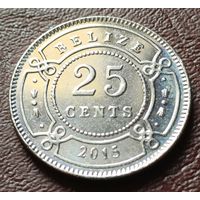 Белиз 25 центов, 2015     ( 1-4-1 )