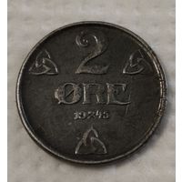Норвегия 2 эре, 1945 (14-18-45)