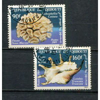 Джибути - 1989 - Морская фауна - [Mi. 516-517] - полная серия - 2 марки. Гашеные.  (Лот 31HS)-TG3P11