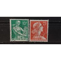 РАСПРОДАЖА ФРАНЦИЯ 1959г. Полная серия. Гаш.