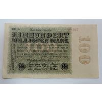 100 миллионов марок 1923 г. Германия.