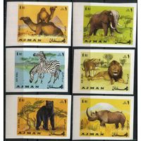 1969 Аджман 412-417b Фауна MNH