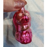 Елочные игрушки, стекло собака из сказки Репка, пес