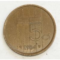 Нидерланды 5 центов 1984