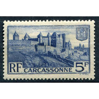 Франция - 1938/39г. - старый город, 5 Fr - 1 марка - MH [Mi 413]. #2-Fr-43-A-2