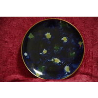 Тарелка настенная ( кобальт ) , блюдо   27 см  ( целая )