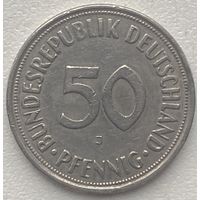Германия 50 пфеннигов 1966 г. J