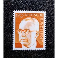 Марка Германия 1972 год Густав Хайнеман