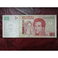 20 песо Аргентина 2003 г.