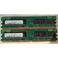 Оперативная память DDR2 Samsung 1Rx8 PC2-6400U-666-12-ZZ 1GB