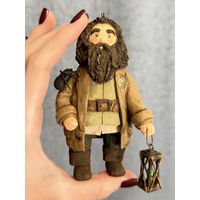 Ватная елочная игрушка Хагрид